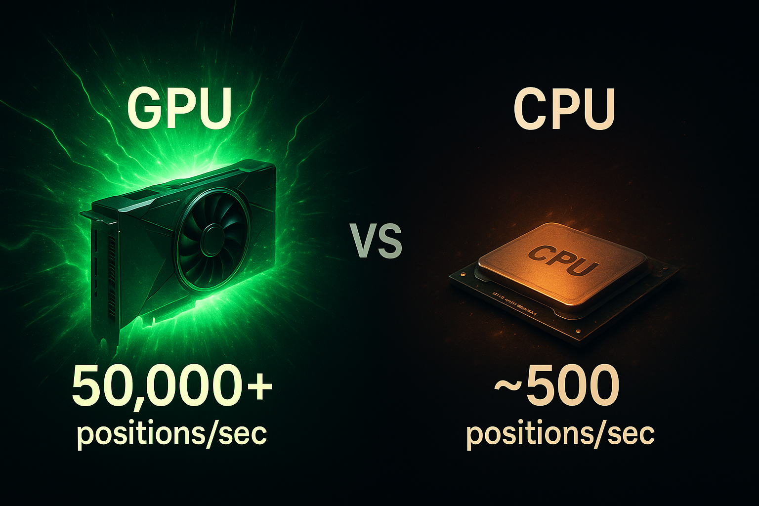 GPU vs CPU speed comparison